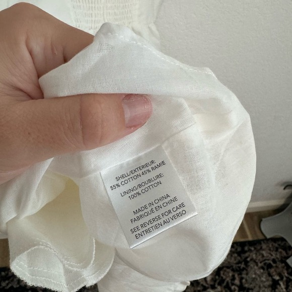 NEW NWT Milly Everly Sweetheart Neck Sleeveless Linen Ramie Mini Dress White 12 - Picture 14 of 14